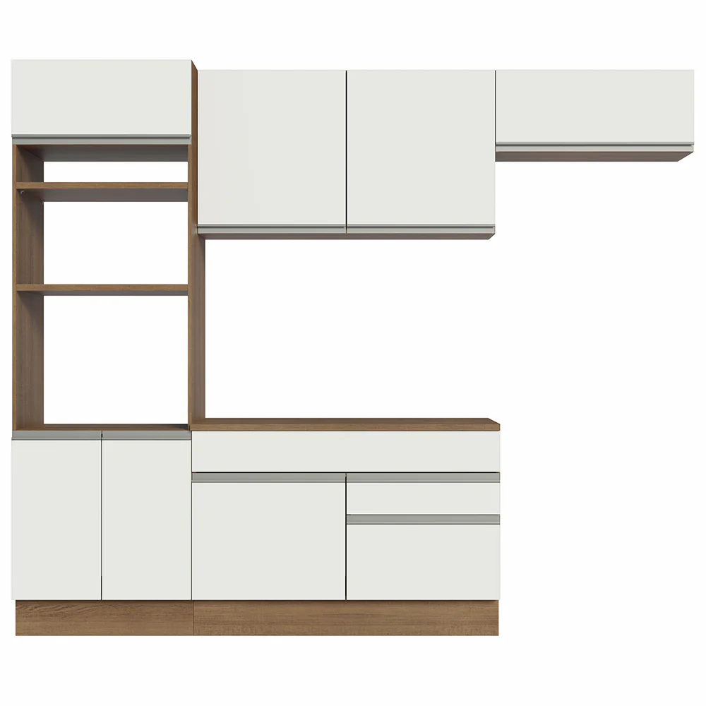 Combo completo de Cocina 270cm Marrón/Blanco Glamy Madesa 14 - Image 8
