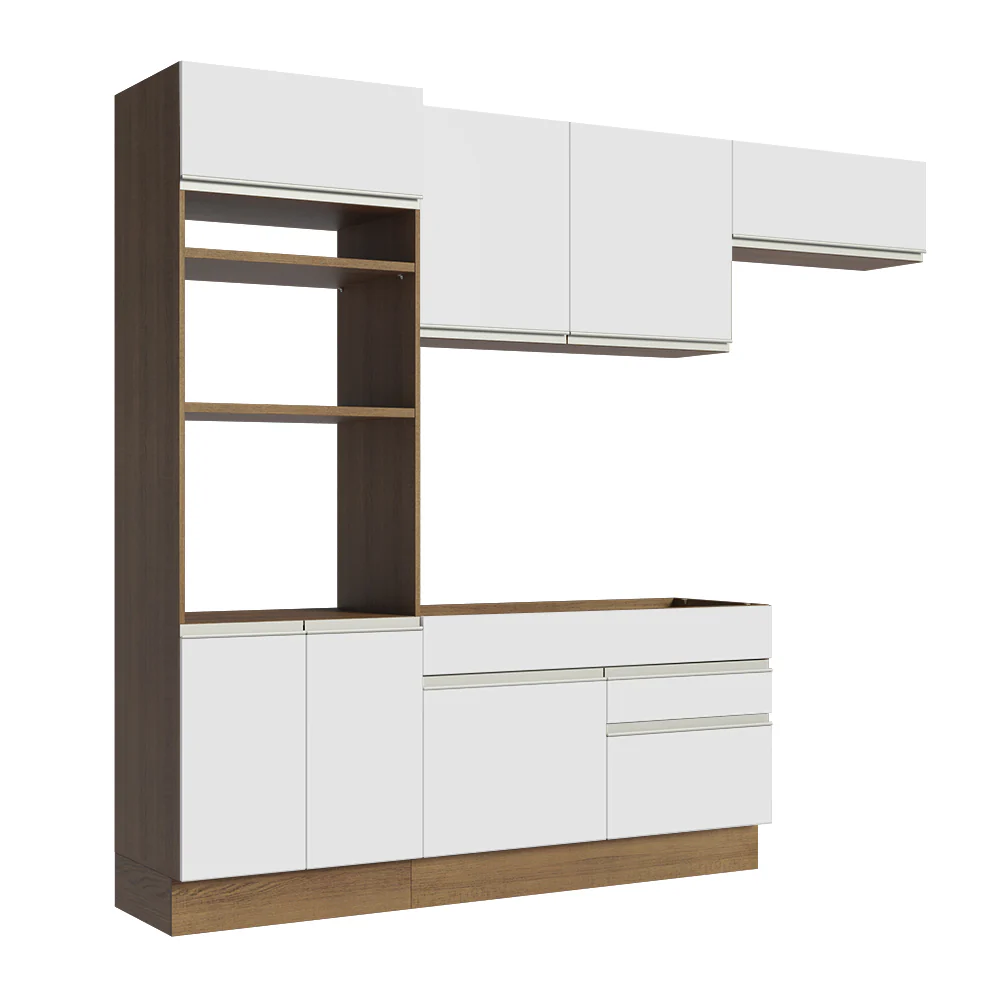 Combo completo de Cocina 270cm Marrón/Blanco Glamy Madesa 15 - Image 5
