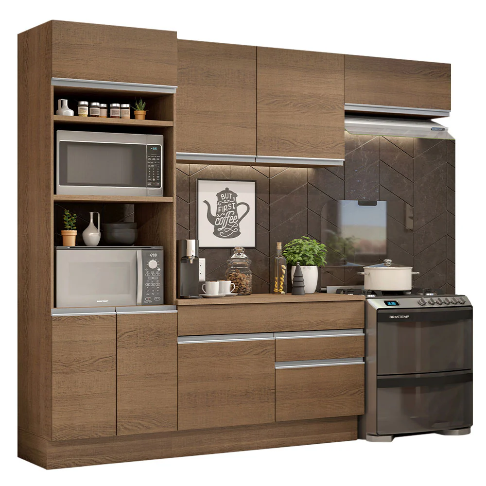 Combo completo de Cocina 270cm Marrón Glamy Madesa 14 - Image 3