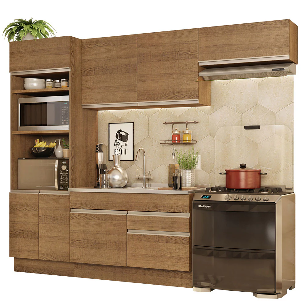 Combo completo de Cocina 270cm Marrón Glamy Madesa 15 - Image 3