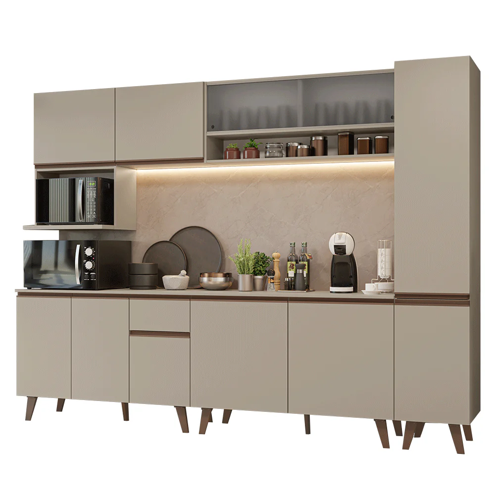 Combo completo de Cocina 280 cm Crema Nice Madesa 02 - Image 3
