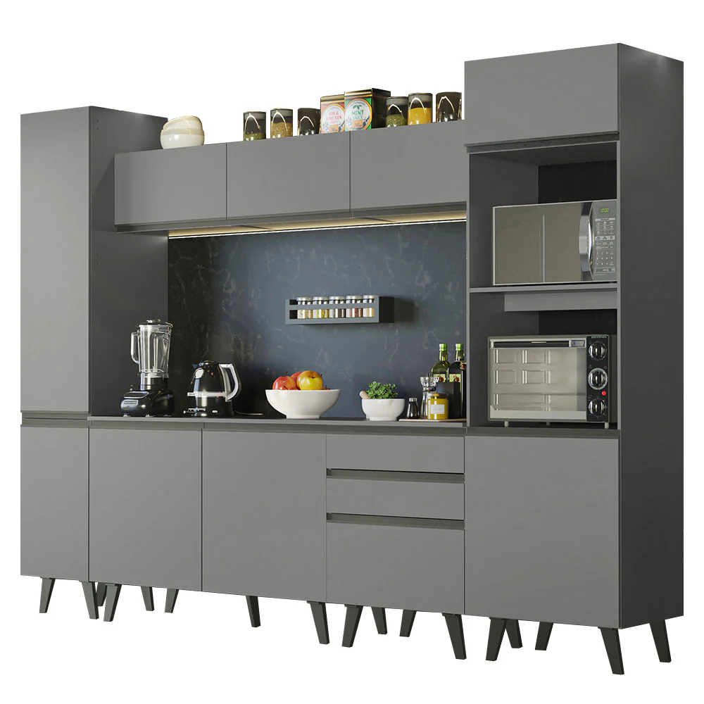 Combo Completo de Cocina 280 cm Gris Nice Madesa 01 - Image 3