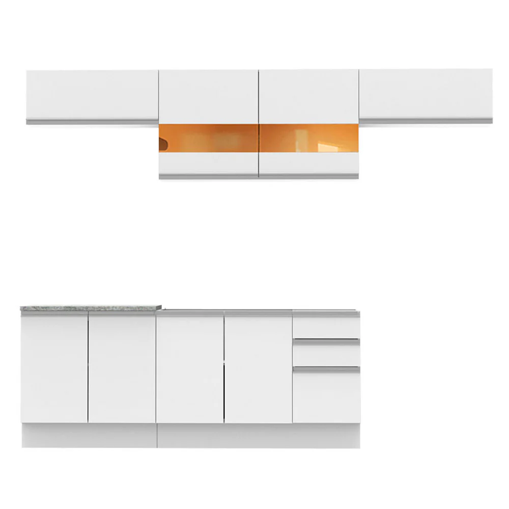Combo completo de Cocina 280cm Mariana Madesa 02 - Blanco - Image 3