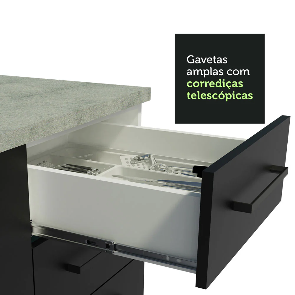 Combo completo de cocina 290cm Blanco/Negro Agata Madesa 01 - Image 6