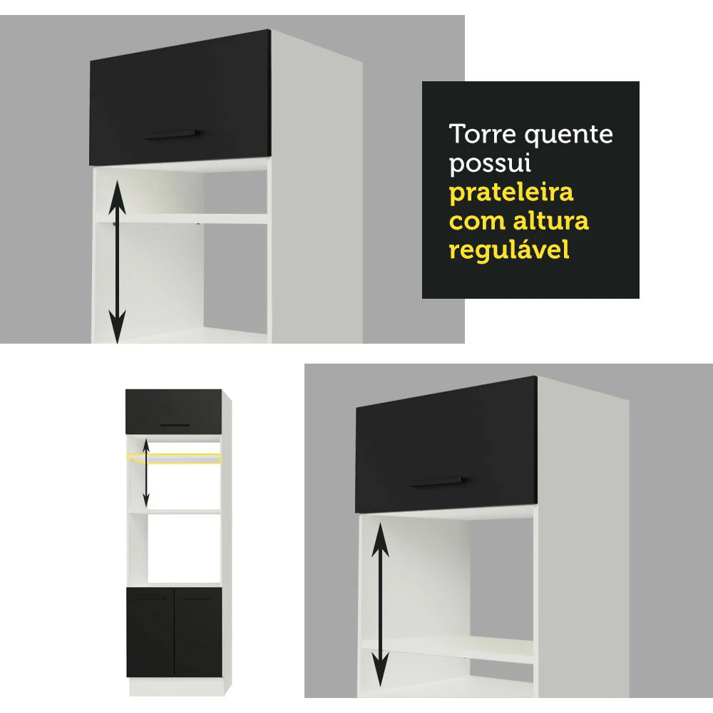Combo completo de cocina 290cm Blanco/Negro Agata Madesa 02 - Image 7
