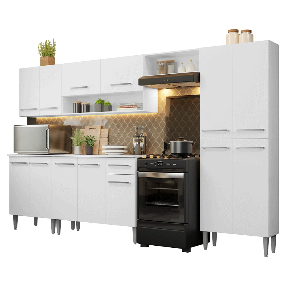 Combo completo de Cocina 293cm Blanco Emilly Madesa 01 - Image 3