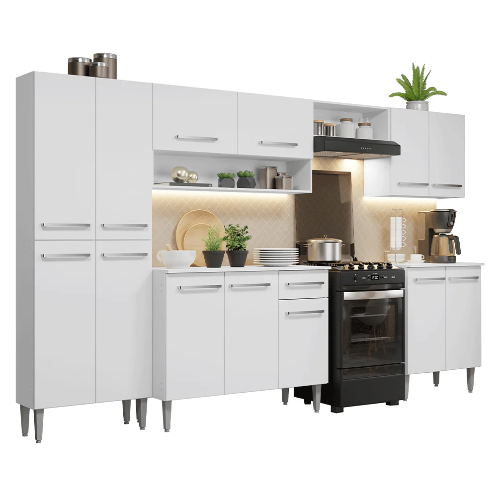 Combo completo de Cocina 293cm Blanco Emilly Madesa 02 - Image 3