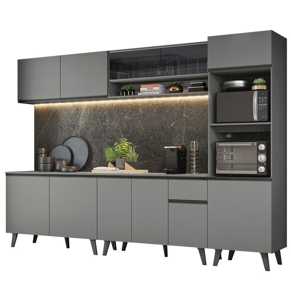 Combo Completo de Cocina 300 cm Gris Nice Madesa 01 - Image 5