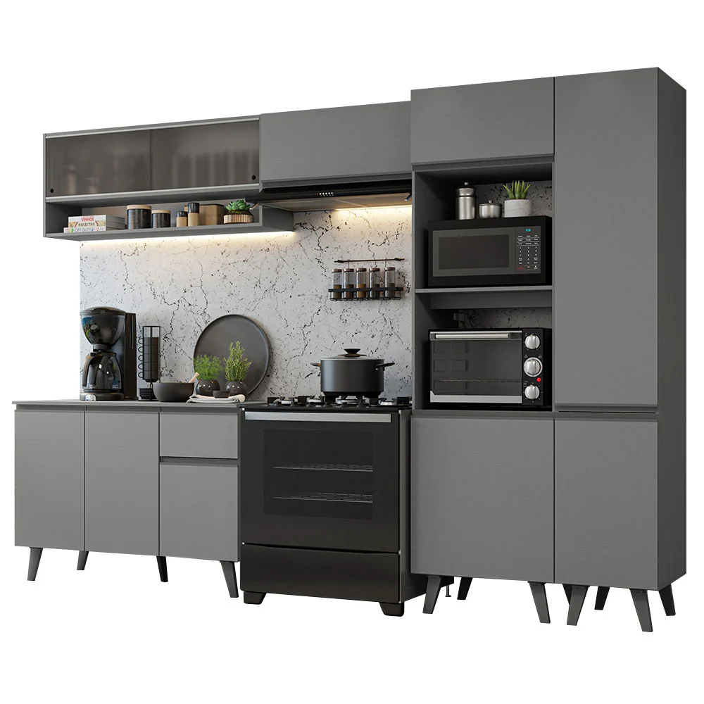 Combo Completo de Cocina 300 cm Gris Nice Madesa 08 - Image 3