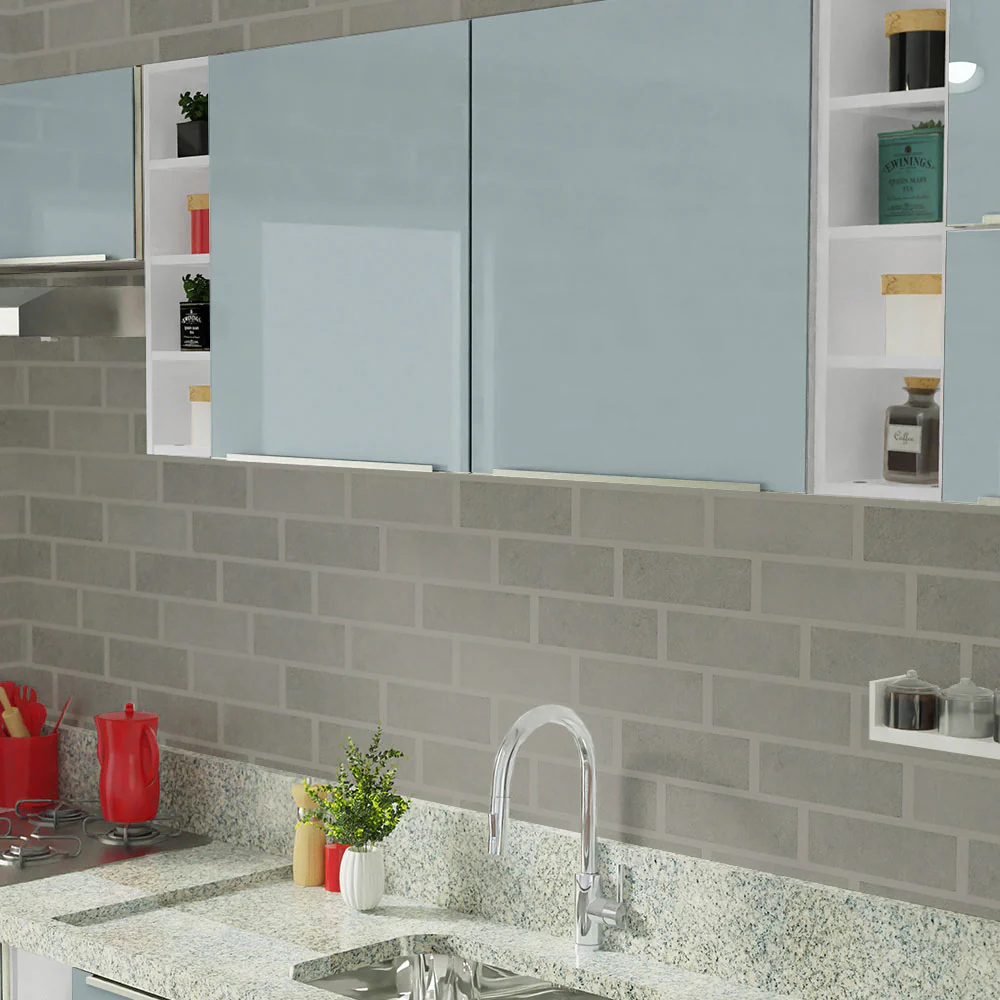 Combo completo de Cocina 300cm Blanco/Gris Lux da Sabrina Madesa - Image 7