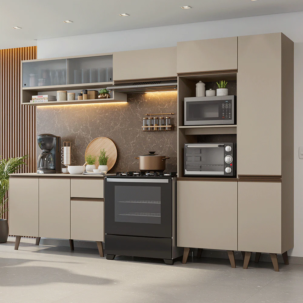 Combo completo de Cocina 300cm Crema Nice 08