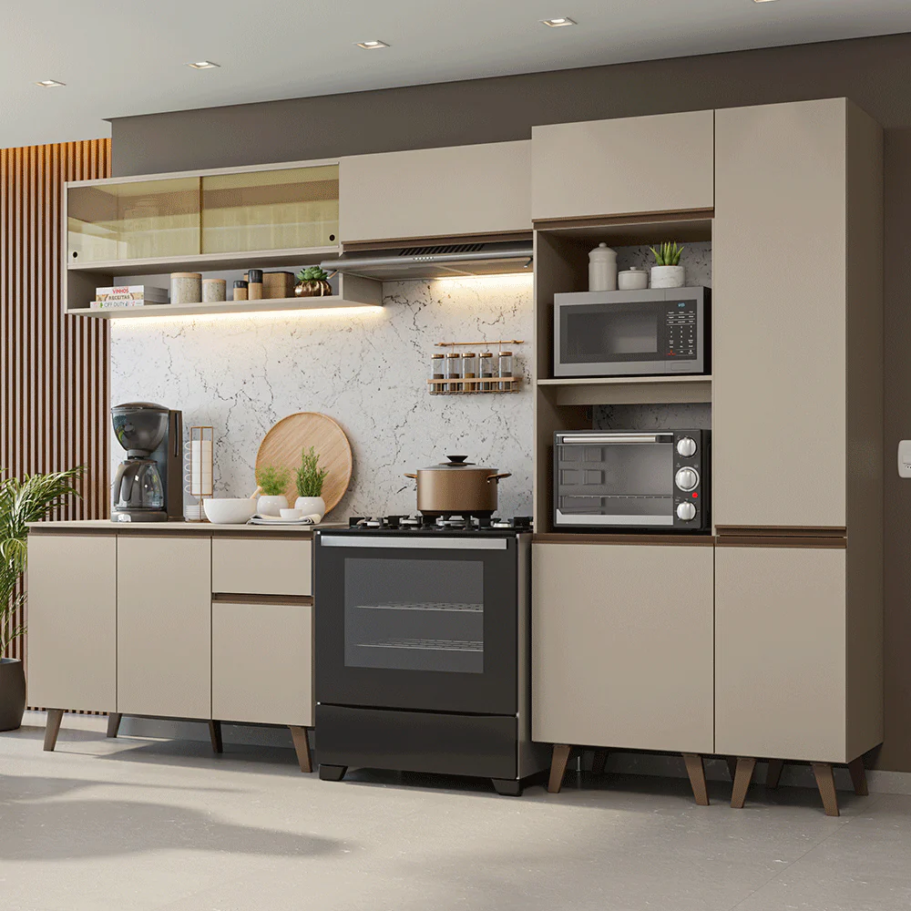 Combo completo de Cocina 300cm Crema Nice 09