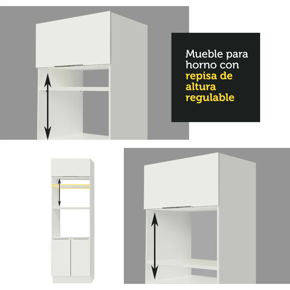 Combo Completo de Cocina 310 cm Blanco Stella Madesa 01 - Image 9