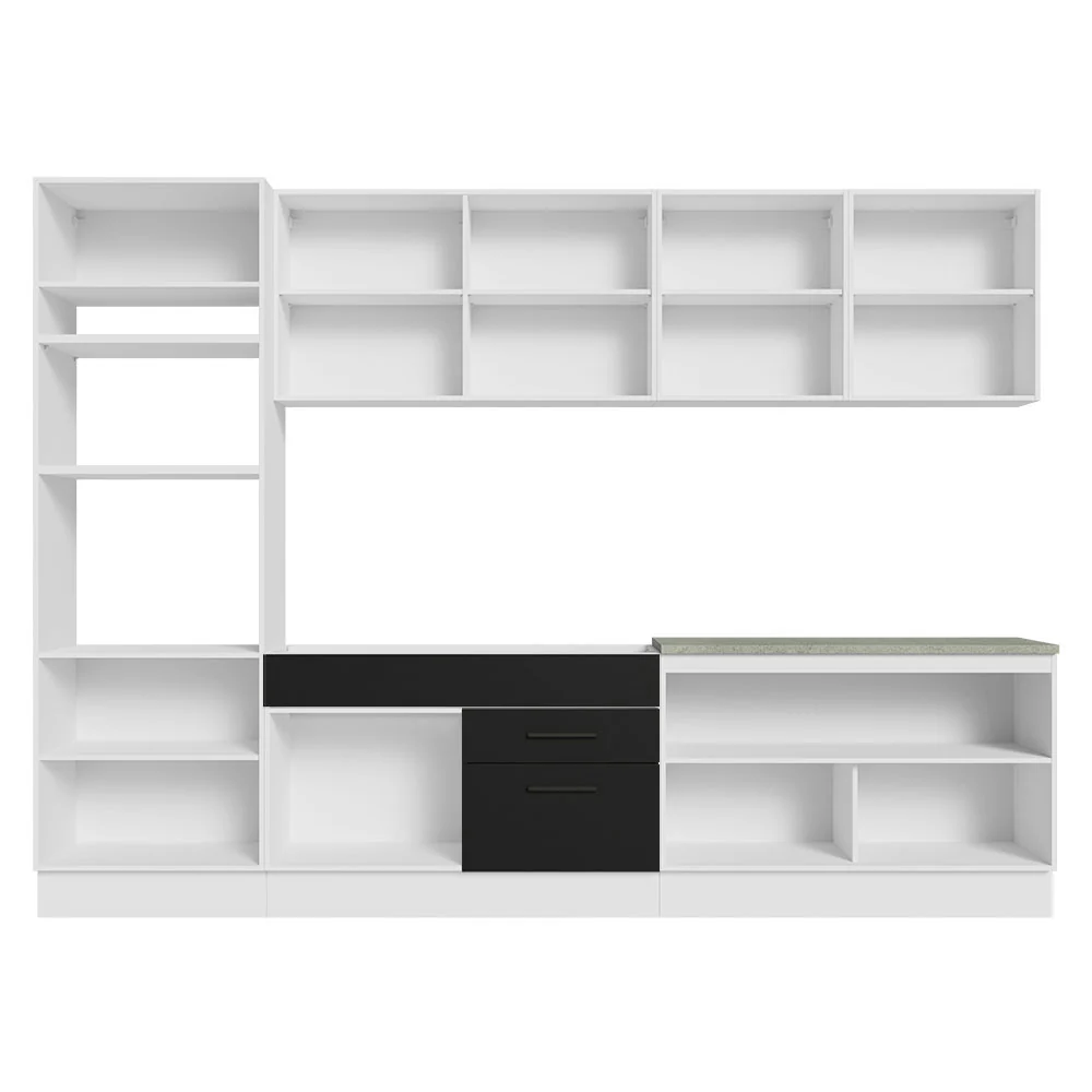 Combo completo de Cocina 310cm Blanco/Negro Agata 02 - Image 4