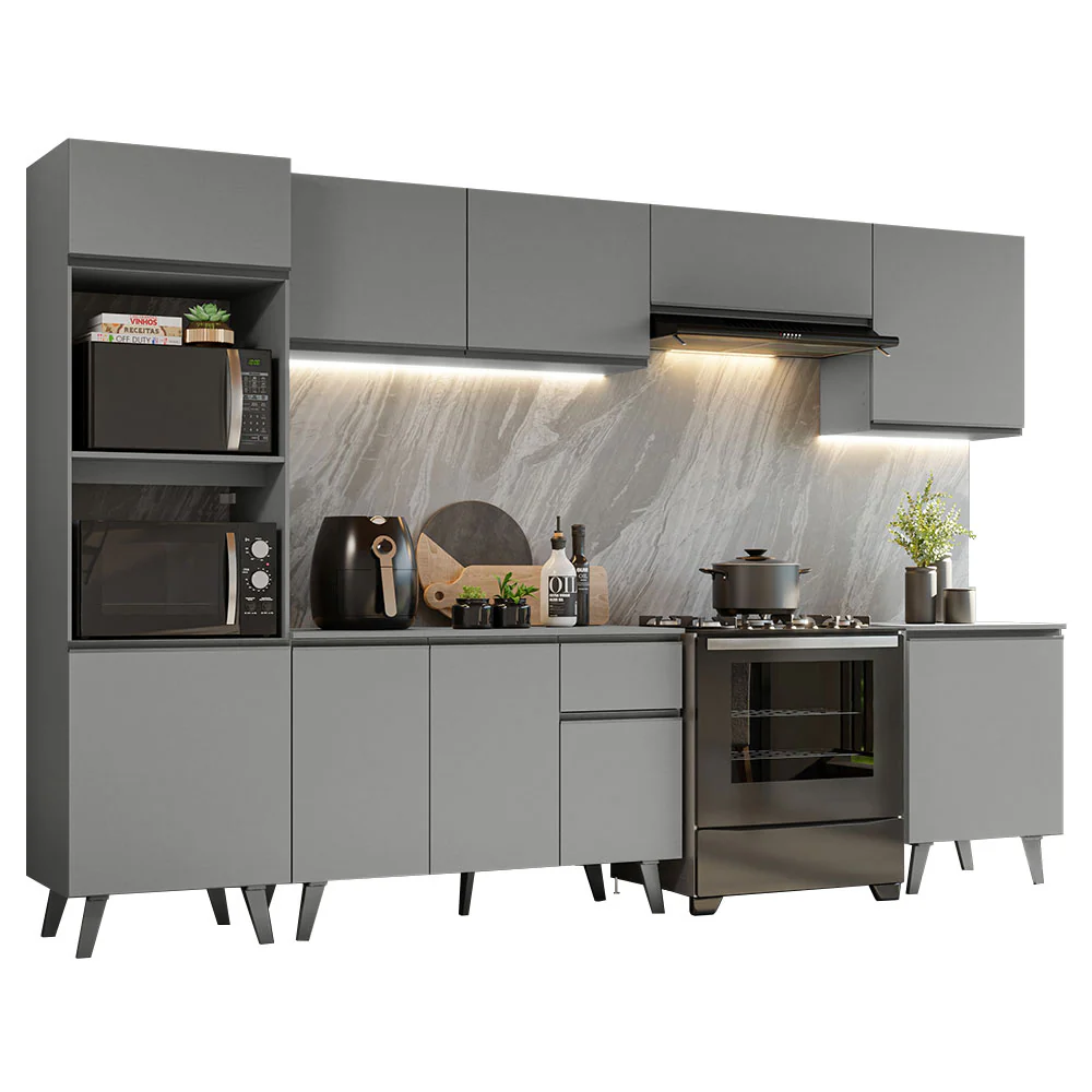 Combo Completo de Cocina 320 cm Gris Nice Madesa 01 - Image 3