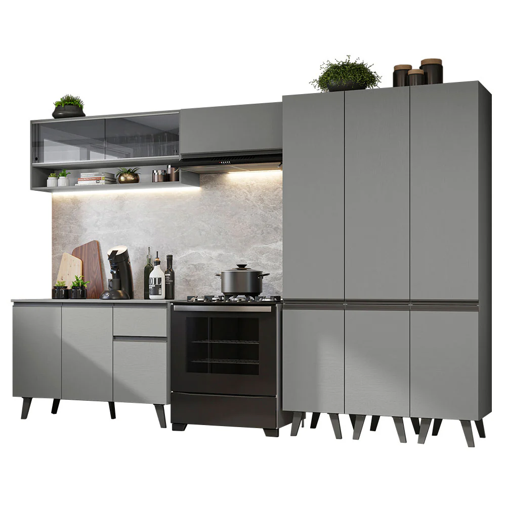 Combo Completo de Cocina 320 cm Gris Nice Madesa 02 - Image 3