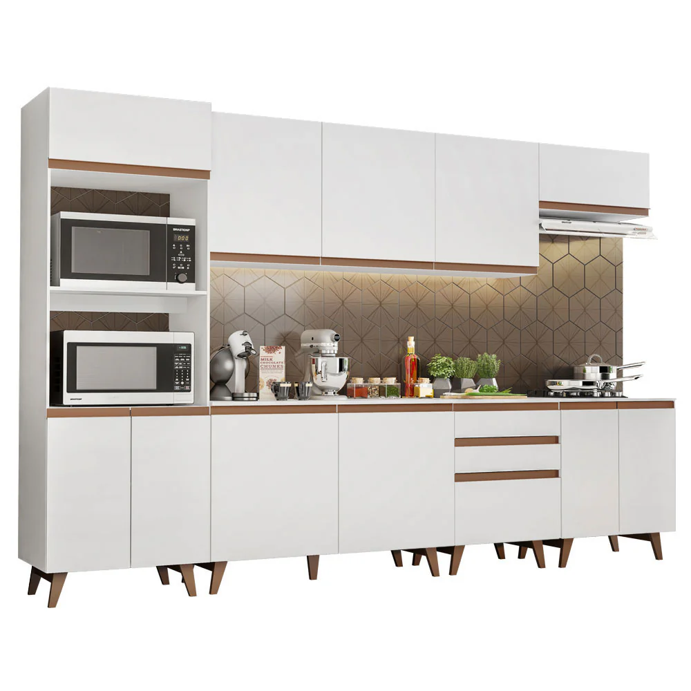 Combo completo de Cocina 320cm Blanco Reims 02 - Image 3