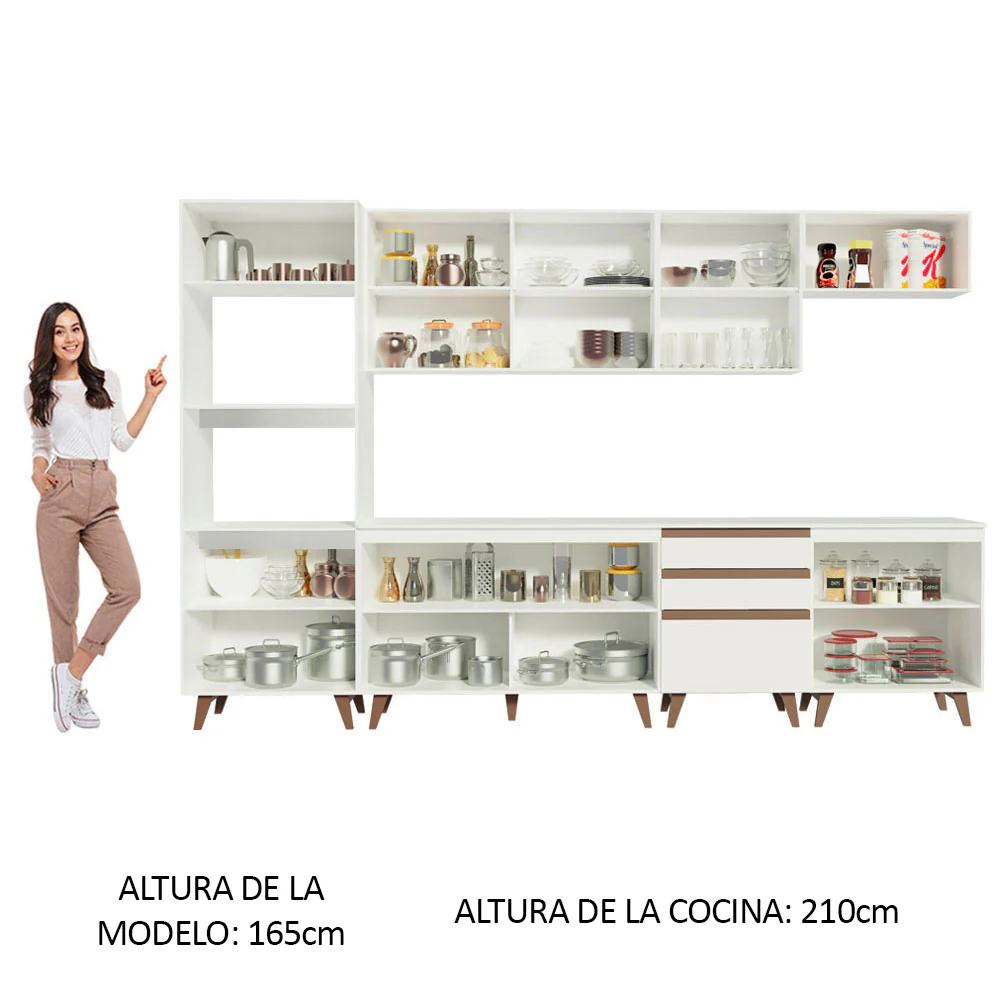 Combo completo de Cocina 320cm Blanco Reims 02 - Image 6