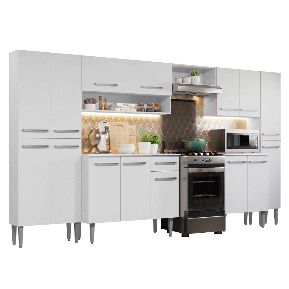 Combo completo de Cocina 325cm Blanco Emilly Madesa 01 - Image 3