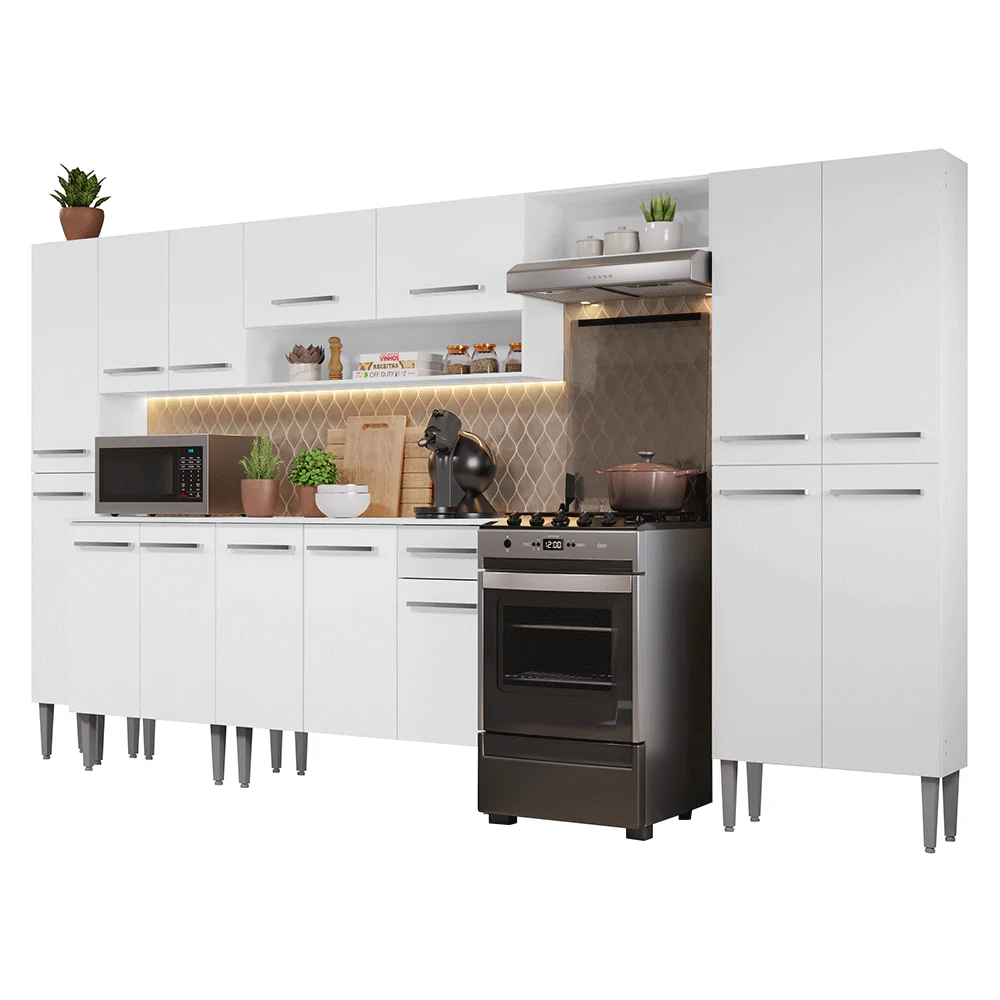 Combo completo de Cocina 325cm Blanco Emilly Madesa 06 - Image 3