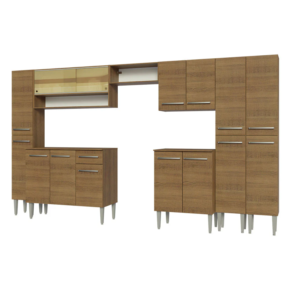 Combo completo de Cocina 325cm Emilly Madesa 05 - Marrón - Image 9