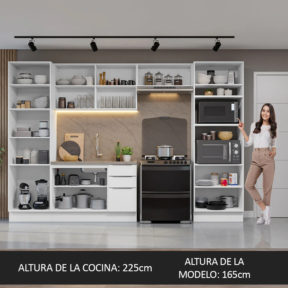 Combo Completo de Cocina 330 cm Blanco Stella Madesa 02 - Image 5