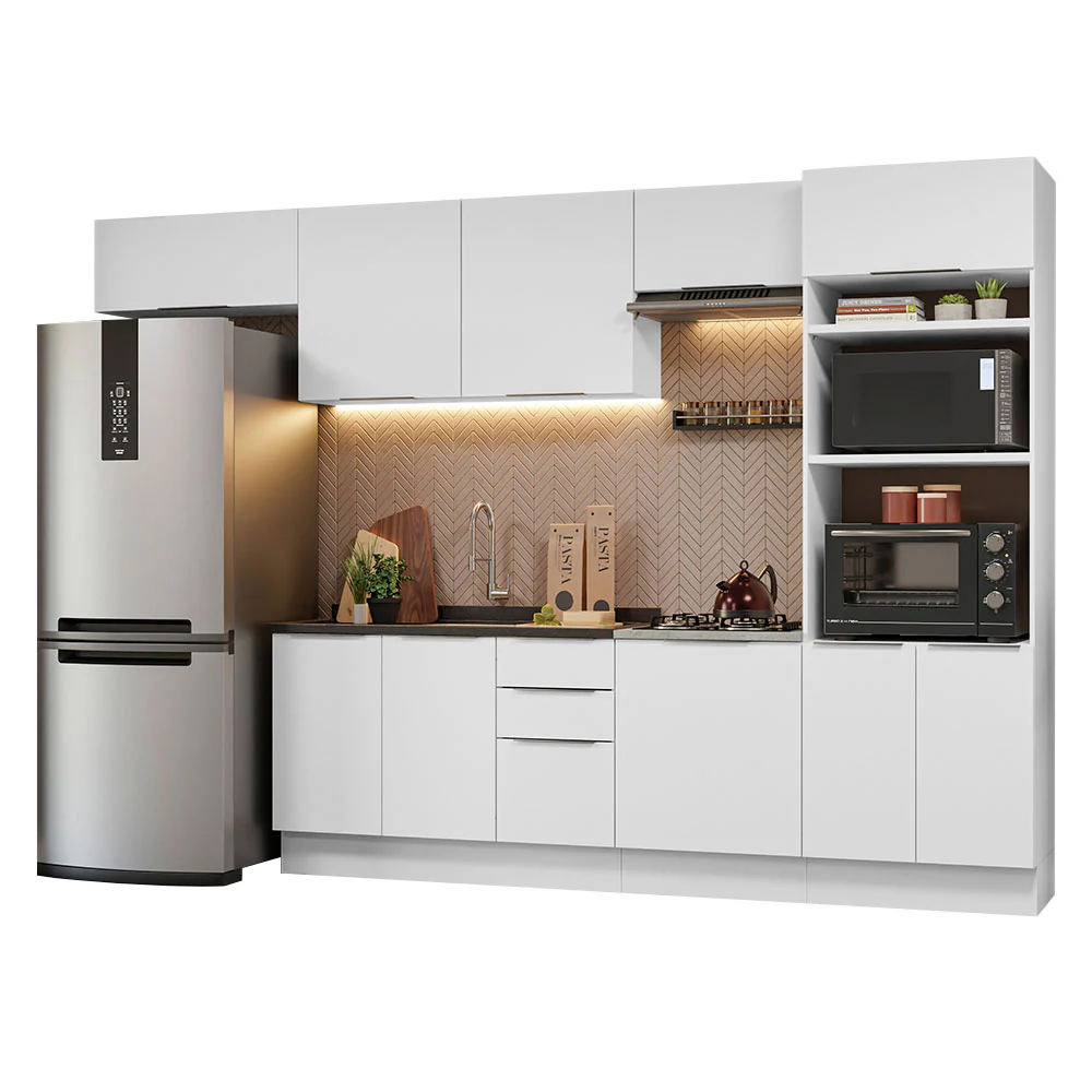 Combo Completo de Cocina 330 cm Blanco Stella Madesa 05 - Image 3
