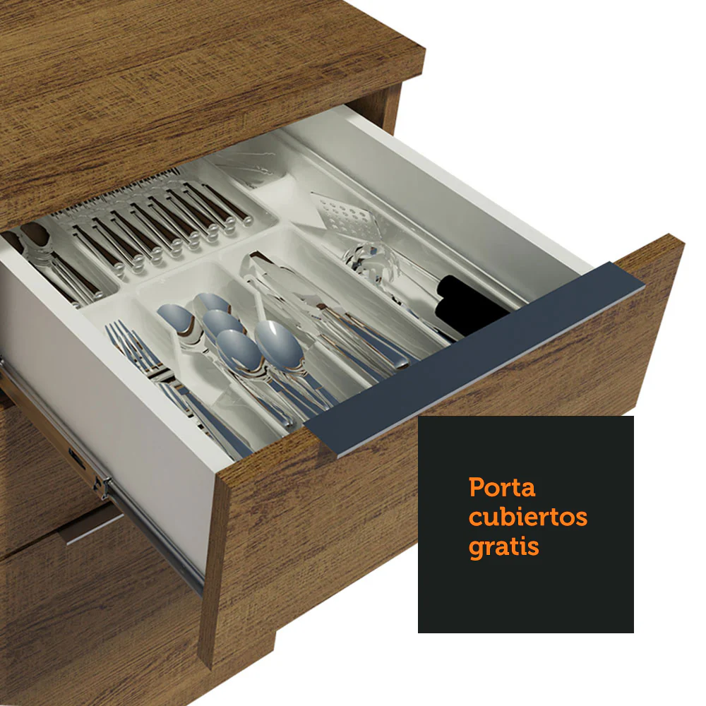 Combo Completo de Cocina 330 cm Marrón Stella Madesa 05 - Image 8