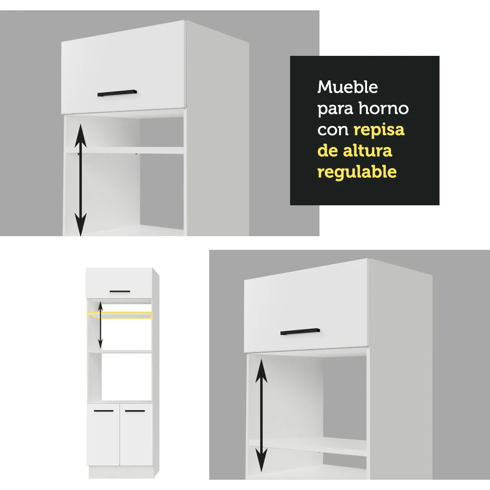 Combo completo de Cocina 330cm Agata Madesa 01 Blanco - Image 8