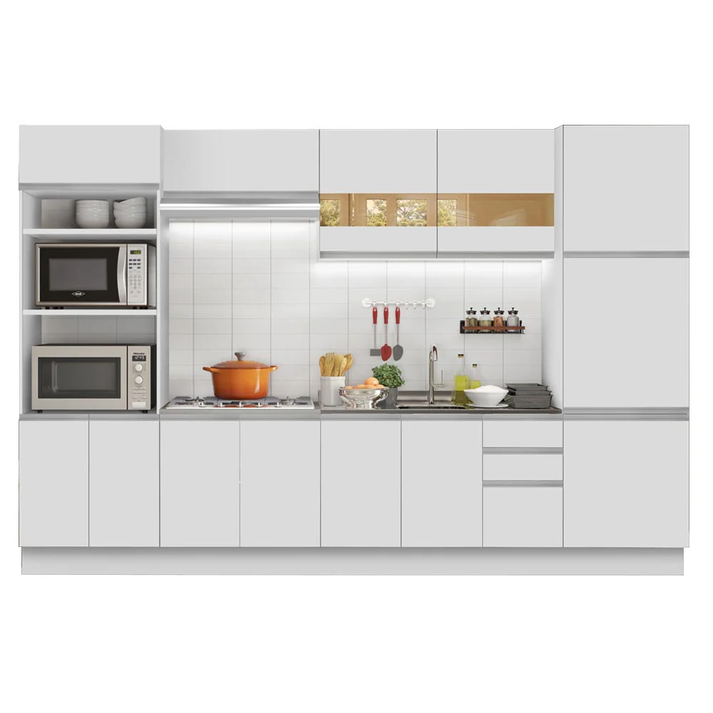 Combo completo de Cocina 330cm Madesa Roma 01 - Blanco - Image 3