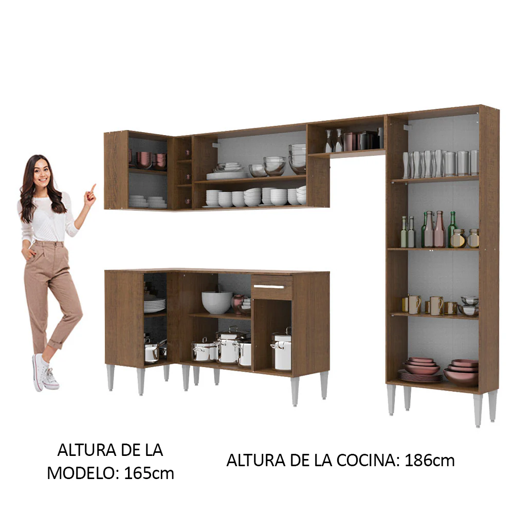 Combo completo de Cocina Esquinera 353cm Emilly Sun Madesa 01 - Image 5