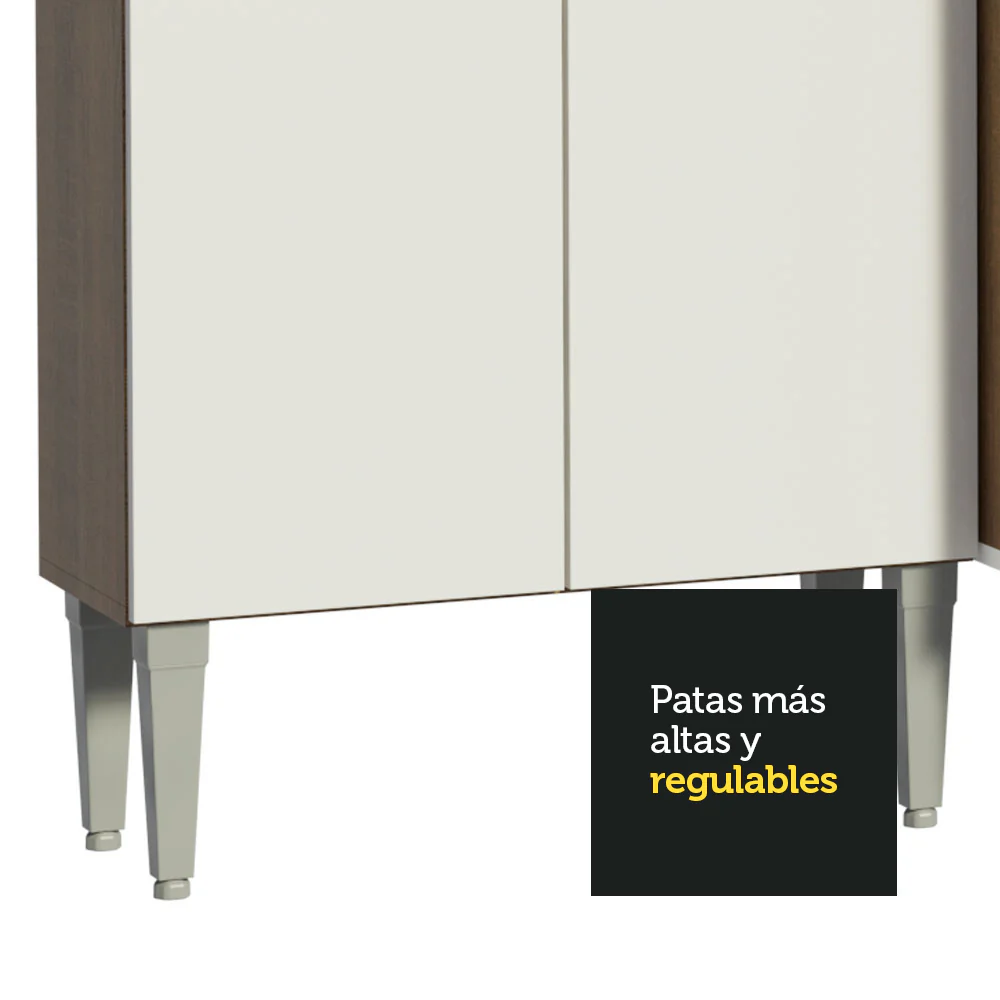 Combo completo de Cocina 385cm Marrón/Blanco Emilly Love Madesa 01 - Image 7