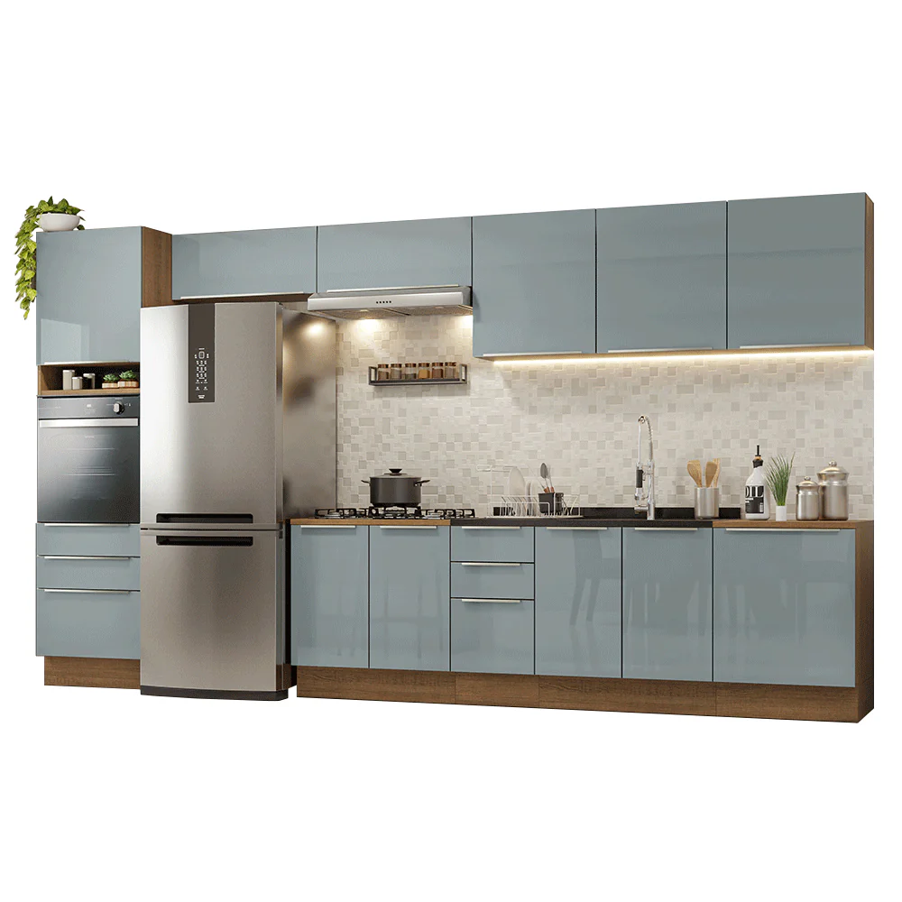 Combo completo de Cocina 400 cm Marrón/Gris Lux Madesa 02 - Image 3