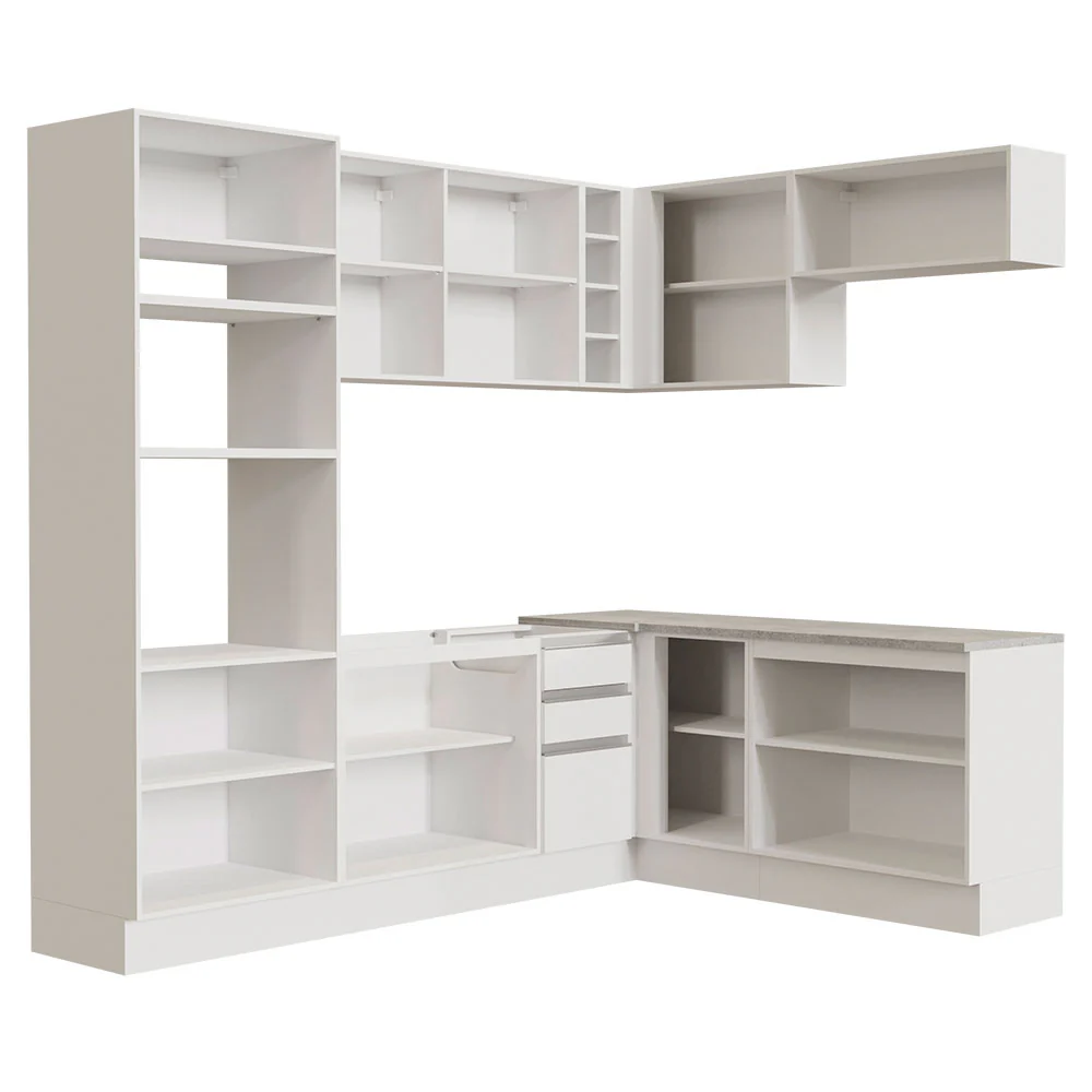Combo completo de Cocina Esquinera 419cm Glamy Madesa 01 - Blanco - Image 11