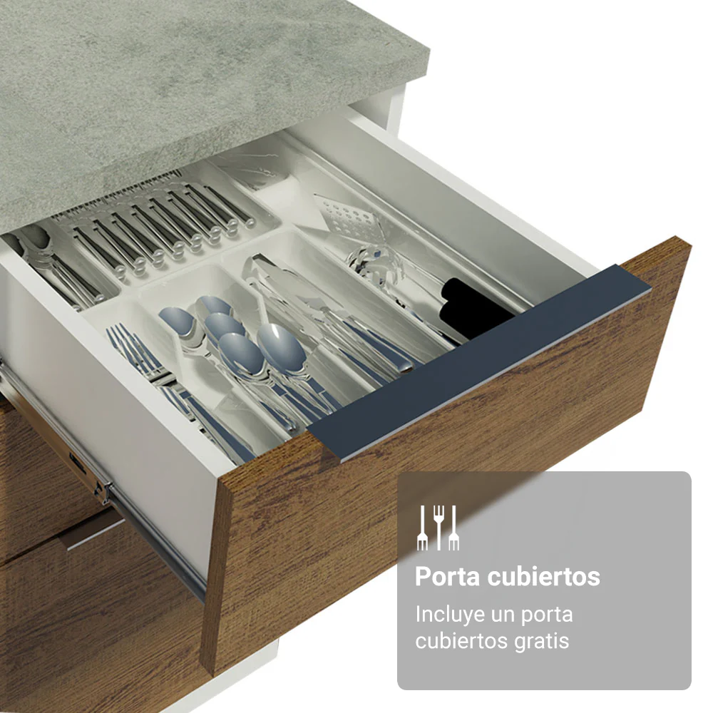 Combo completo de Cocina con Cristalero 190 cm Madesa Stella BM 03 - Image 8