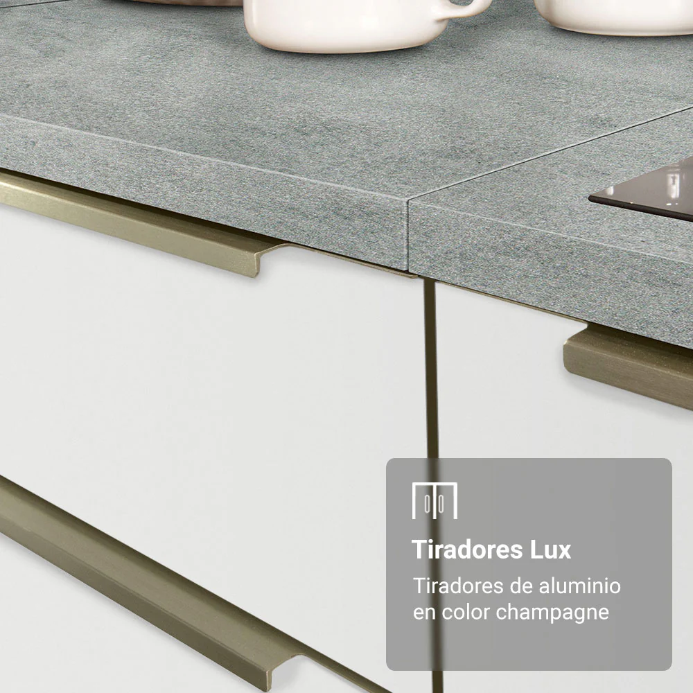 Combo completo de Cocina con Cristalero 270 cm Madesa Lux BB 04 - Image 6
