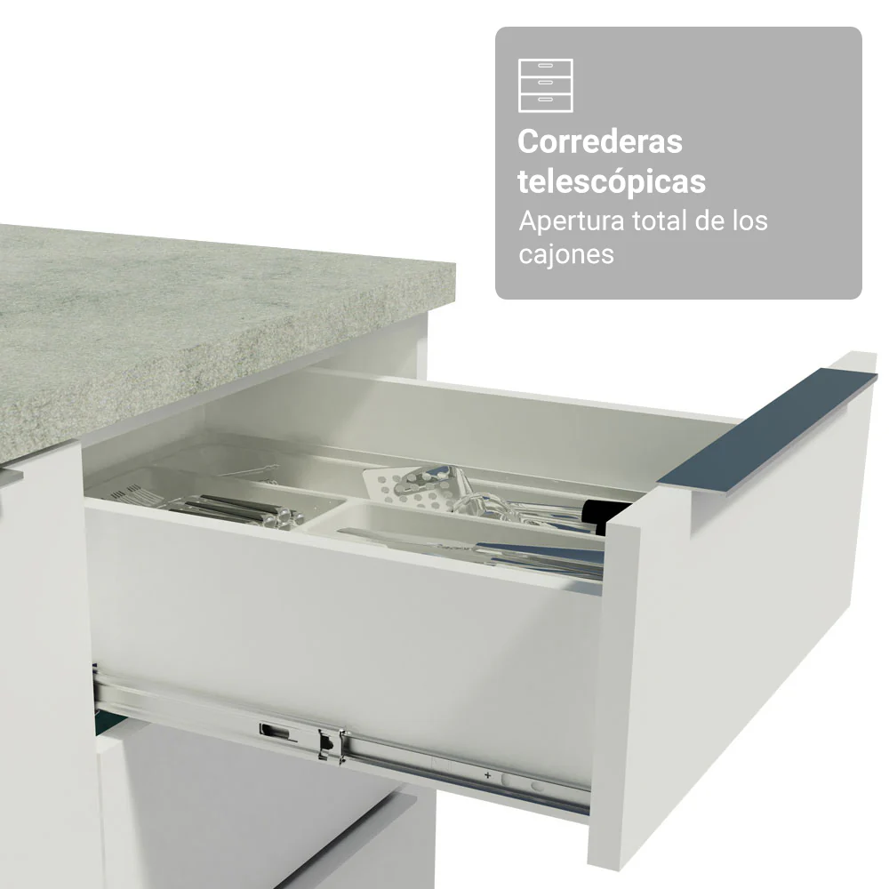 Combo completo de Cocina con Cristalero 270 cm Madesa Stella BB 11 - Image 7