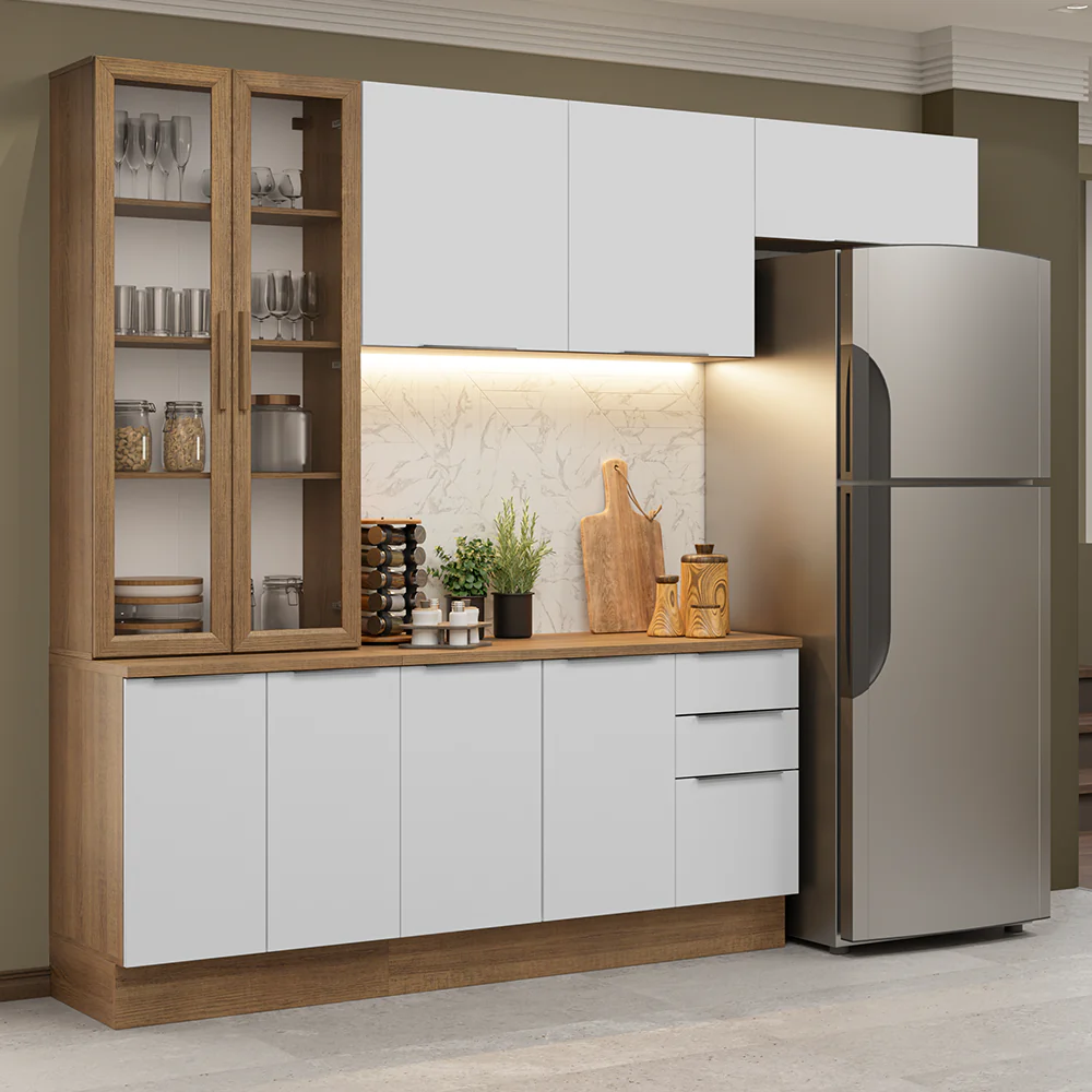 Combo completo de Cocina con Cristalero 270 cm Madesa Stella MB 11