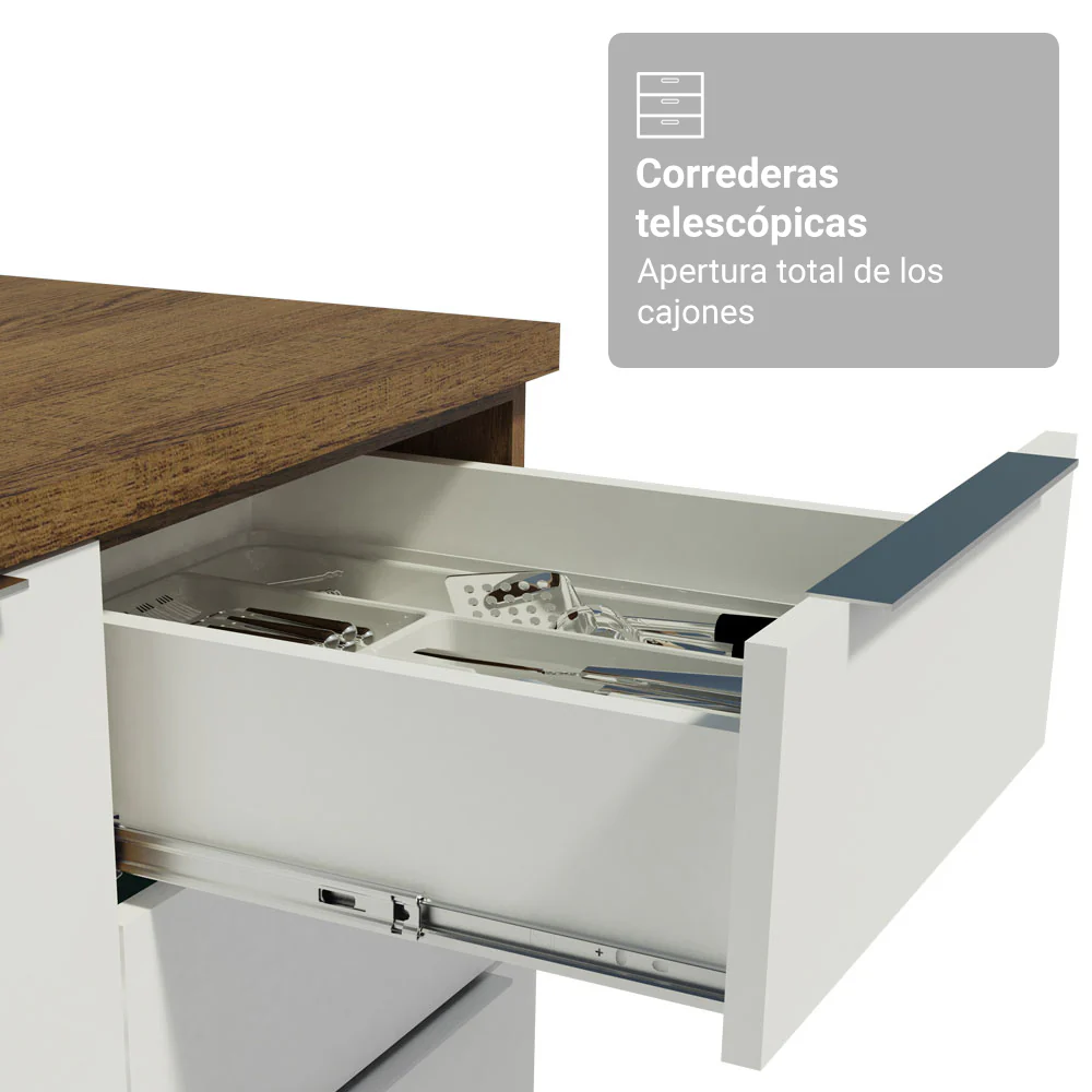 Combo completo de Cocina con Cristalero 270 cm Madesa Stella MB 11 - Image 7