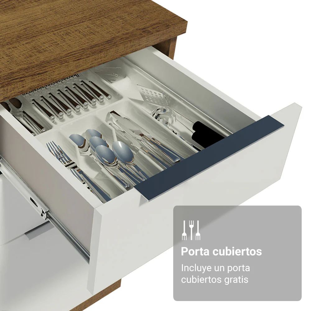 Combo completo de Cocina con Cristalero 270 cm Madesa Stella MB 11 - Image 8
