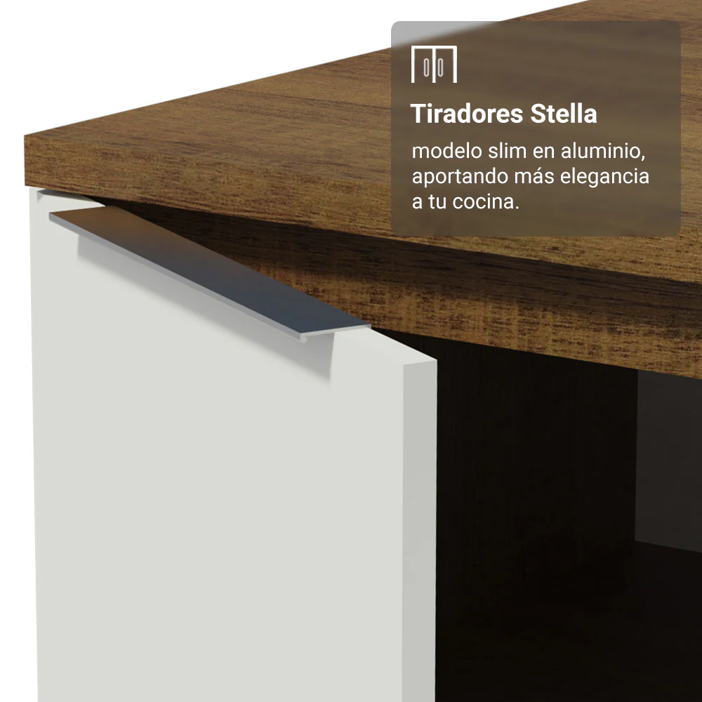 Combo completo de Cocina con Cristalero 340 cm Madesa Stella MB 01 - Image 5