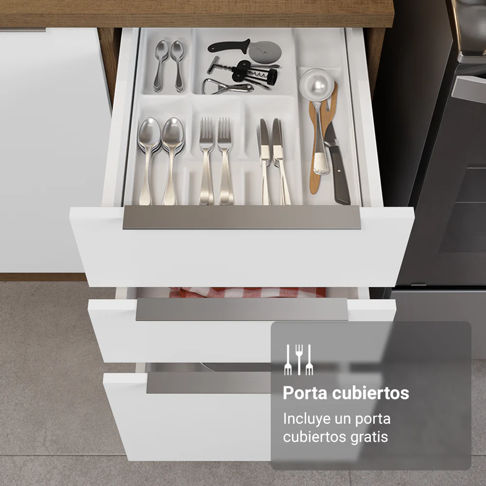 Combo completo de Cocina con Cristalero 340 cm Madesa Stella MB 01 - Image 7