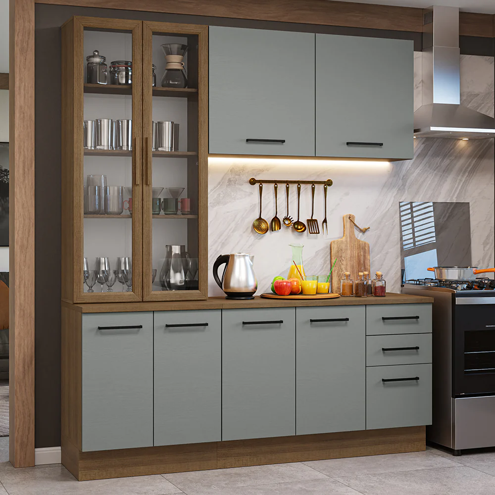 Combo completo de Cocina con Cristalero Madesa Agata MG