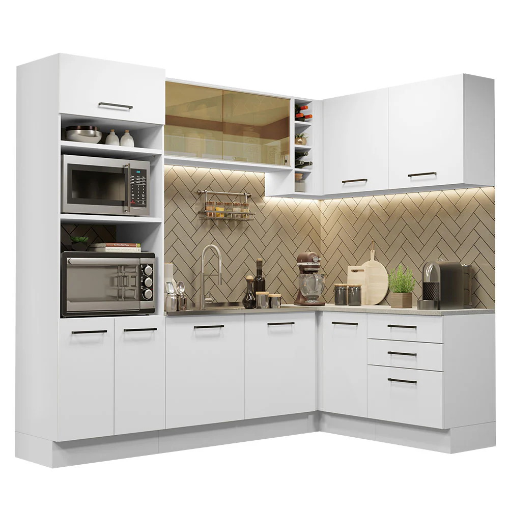 Combo completo de Cocina Esquinera 399cm Agata Madesa 01 Blanco - Image 3