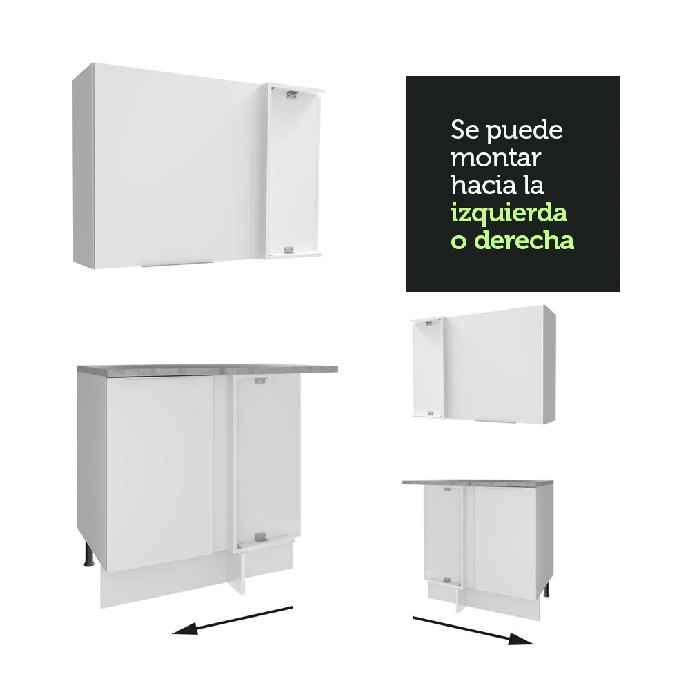 Combo Completo de Cocina Esquinera 499 cm Blanco Stella Madesa 02 - Image 9
