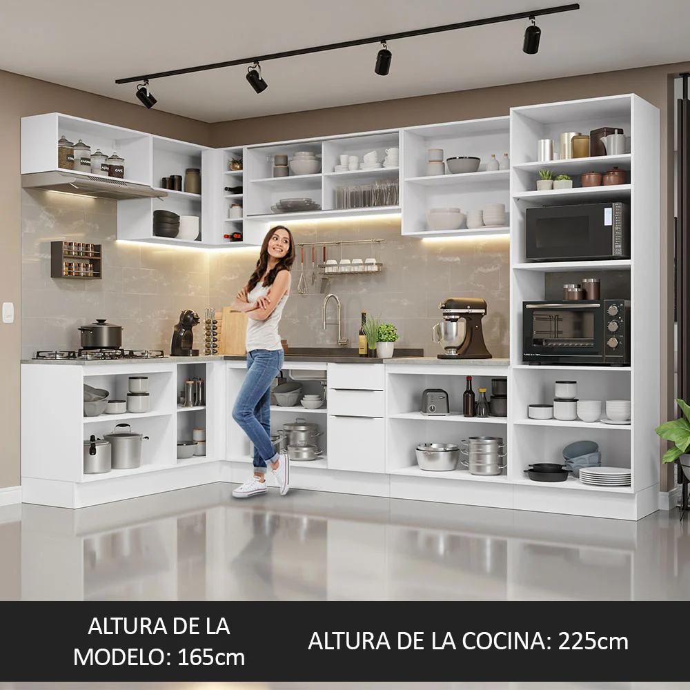 Combo Completo de Cocina Esquinera 499 cm Blanco Stella Madesa 03 - Image 5
