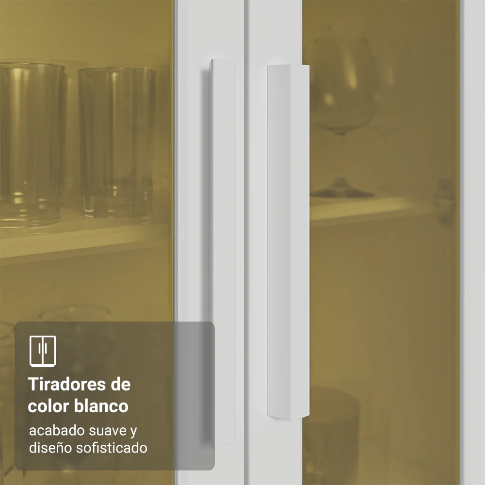 Combo completo de Cocina Esquinero 100% MDF 447 cm Blanco Smart Madesa 02 - Image 8