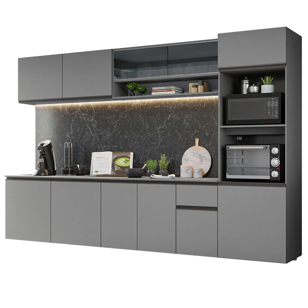 Combo Completo de Cocina Flotante 300 cm Gris Nice Madesa 03 - Image 3