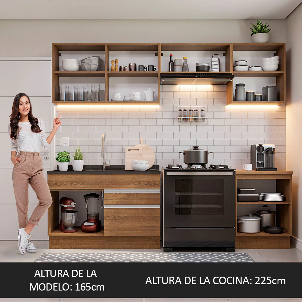 Combo completo de Cocina Glamy Madesa 260cm - Image 4