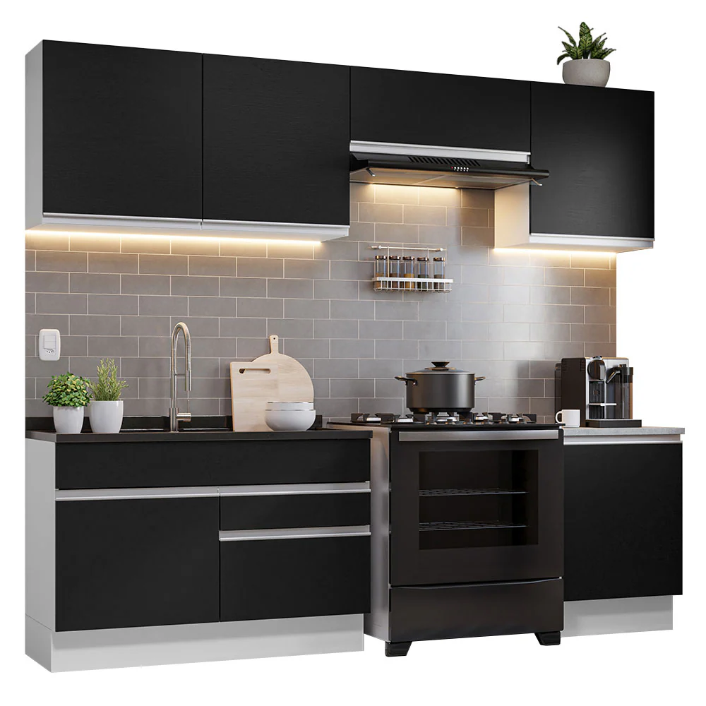 Combo completo de Cocina Glamy Madesa 260cm BN 04 - Image 3